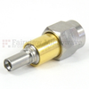 2.4mm Male (Plug) to Mini SMP Male (Plug) Full Detent Adapter, Beryllium Copper Gold Body , 1.25 VSWR -- SM8938 - Image