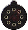 Transistor Socket, Microphone; 8; 30 u in. Au; 0.125; 200 u in. Sn/Pb - 70206383 - Allied Electronics, Inc.