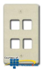 Allen Tel Four Port Faceplate - AT30-4 - TelephoneStuff.com