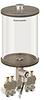 Clear View Multiple Feed Electro Lubricator, 1/2 gal Pyrex Reservoir, 4 Feeds, 1/8