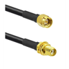 SMA Male St. Connector With RG58 Cable (L-1Mtr) + SMA Female Bulkhead St. Connector - ET-SFS-BH-2L1-SMS - Eteily Technologies India Pvt. Ltd.