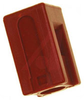 Power Lock Adapter; Polycarbonate; Surface Mount, Panel Mount; Red; AMP Brand - 70086956 - Allied Electronics, Inc.