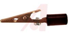 ALLIGATOR CLIP, SOLID COPPER, WITH BARREL, SCREW , HANDLE, 10 AMP, BLACK - 70062230 - Allied Electronics, Inc.