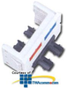 Siemon Flat Fiber Adapter CT Coupler with 1 Duplex ST.. - CT-SA-SA-02 - TelephoneStuff.com