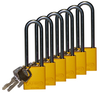 Yellow Aluminum Padlocks - 123287 - Brady Corporation