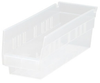 11 5/8 x 4 1/8 x 4 clear shelf bin -- 53938 - Image