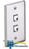Panduit® Mini-Com Stainless Steel Faceplates - CFP2S - TelephoneStuff.com