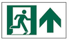 Brady Bradyglo B-552 Aluminum Rectangle White Exit Sign - 14 in Width x 5 in Height - Glow in the Dark - 81908 - 754473-81908 - R. S. Hughes Company, Inc.