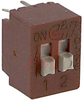 Switch, DIP, 2 PositionS, VERTICAL MOUNT - 70128459 - Allied Electronics, Inc.