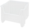 17 1/2x16 1/2x12 1/2 stack contnr clr - 53962 - U.S. Plastic Corporation