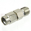 SMA Female (Jack) to SSMA Male (Plug) Adapter, Nickel Plated Brass Body, High Temp, 1.4 VSWR -- SM4892 - Image