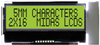 Lcd, Cog 2X16, Stn, Yellow/green B/l, I2C; Character Count X Line Midas - 77T3013 - Newark, An Avnet Company