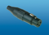 XLR Jack, 3-Pin IDC Crimp, (Black) - AC3FIB - Visual Sound, Inc.