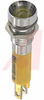 Indicator,Pnl-Mnt;LED;Yellow;32mcd;8mm;24VDC;QC/Solder Tab;Satin Chrome - 70011593 - Allied Electronics, Inc.