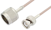 N Male to BNC Male Cable 72 Inch Length Using RG316 Coax - PE3C3380-72 - Pasternack
