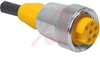 Cordset, Minifast, 6-Wire, 2M, AWM PVC Yellow -- 70034630