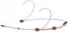 Dual Hook Miniature Headset Mic (Omni, Cocoa) -- 80450 - Image