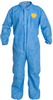 Dupont Safespec Blue 4XL Proshield Basic Disposable Chemical-Resistant Coveralls - Fits 32 1/4 in Chest - 28 3/4 in Inseam - PB125SBU4X002500 - PB125SBU4X002500 - R. S. Hughes Company, Inc.