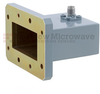 WR-159 to SMA Female Waveguide to Coax Adapter CMR-159 with 4.9 GHz to 7.05 GHz D Band in Aluminum, Paint - FMWCA1052 - Fairview Microwave Inc.