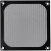 120mm Aluminum & Stainless Steel Fan Filter, Anodized Black Finish - 06450-B - Qualtek Electronics Corp.