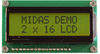 Lcd Display, Cob, 16 X 2, Stn, 3.3V Rohs Compliant Midas - 56AJ9996 - Newark, An Avnet Company