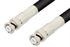 MHV Male to MHV Male Cable 48 Inch Length Using RG214 Coax - PE3735-48 - Pasternack