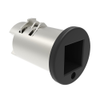 Lock Plug, Railway Standard Recess, Zinc Alloy, Powder Coat, Black - PK-0-45800-50 - Southco