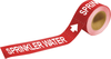 Brady Pipe Markers-To-Go B-736 Red Plastic Self-Adhesive Pipe Marker - 1 in Height - 8 in Length - Printed Msg = SPRINKLER WATER - 20467 - 754473-20467 - R. S. Hughes Company, Inc.