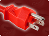 NEMA 5-15P RED to IEC-60320-C13 AUTO-LOCK RED HOME // Power Cords // North American Power Cords // Auto-Lock® Power Cords - 2500.072RAL - Quail Electronics