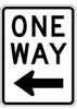 One Way Sign - Left Arrow - R6-2L - Traffic Safety Warehouse