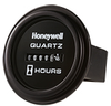 Honeywell Quartz Plus dc Hour Meter, round opening, Ø2.5 aircraft bracket mounting with deluxe black bezel, #8-32 UNC-2A thread stud termination, 10K hours, 10 Vdc to 32 Vdc operating voltage, fa - 85242 - Honeywell Sensing & IoT