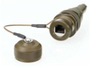 Ruggedized RJ45 Receptacle, Zinc-Nickel finish with Grounding Shield and Dust Cap, Large OD -- T5B00002