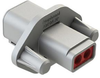 Rcpt Housing, 2Pos, Thermoplastic, Grey; Product Range Amphenol Sine/tuchel - 78Y0413 - Newark, An Avnet Company
