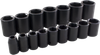 16 Pieces 6 Point Standard SAE Impact Socket - 35066 - Gray Tools Canada Inc.