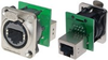 Neutrik Panel Mt.(f-f)Ethercon Connector, Nickel w/o Screws - CD-NE8FDPD - Visual Sound, Inc.