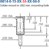 Receptacle With A Standard Tail -- 0814-0-15-01-34-14-04-0 - Image
