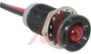 Indicator,Pnl-Mnt;INDICATOR, FRONT MOUNT, SPLASHPROOF, 5/16, 28V, RED - 70015487 - Allied Electronics, Inc.