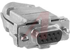 Connector, Cable; Receptacle; Front Metal Shell; 1; 9; 20 AWG; Black; Steel - 70042980 - Allied Electronics, Inc.