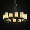 CLD-8763-10-DBRZ Mid. Chandeliers-Glass Up - 671000 - Capital Lighting, Inc.