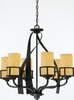 KY5006IB Mid. Chandeliers-Pillar Candle - 405777 - Capital Lighting, Inc.