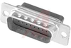 connector,d-sub,plug housing,tin plate w/ground indents,for 9 crimp pin contact - 70172249 - Allied Electronics, Inc.