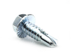 5/16-12 x 1" Hex Washer Head Self Drilling Screw, (Tek 3), Serrated, 7/16" Across Flats, Zinc -- SD3HWS025010Z - Image
