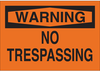 Admittance Sign - 84204 - Brady Corporation