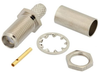 SMA Jack Bulkhead Mount 50 Ohm Coax Connector Crimp Attachment for RG55, RG142, RG223, RG400, RG141, .235 inch D Hole -- MTCN0019 - Image