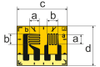 Strain gauge 0.6/120 XY31 -- 1-XY31-0.6/120 - Image