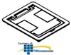 Legrand - Wiremold Floorport Series Flanged Blank Cover.. - FPBTC - TelephoneStuff.com