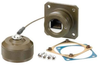 Ruggedized Flange Mount, Zinc-Nickel finish with Grounding Shield, Mounting Hardware and Dust - T5C00014 - MilesTek Corporation