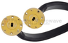 WR-22 Twistable Flexible Waveguide in 12 Inch Using UG-383/U Round Cover Flange With a 33 GHz to 50 GHz Frequency Range - SMW22TF005-12 - Fairview Microwave Inc.
