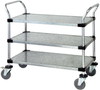 Utility Cart, 3 Solid Shelves/galvanized; Height Quantum Storage - 42AC6336 - Newark, An Avnet Company