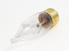 25 Watt, 130 Volt Clear Bent Tip Decorative Bulb - 408025 - bulbs.com